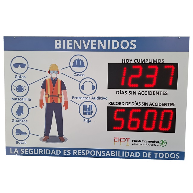 Contador de Días Sin Accidentes, Record Histórico
